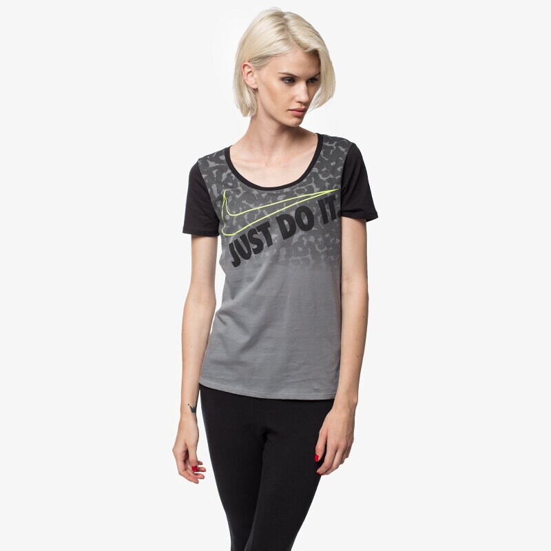 Damen T-Shirt NIKE T-SHIRT TEE JDI SWOOSH SCOOP 685534065 Grau
