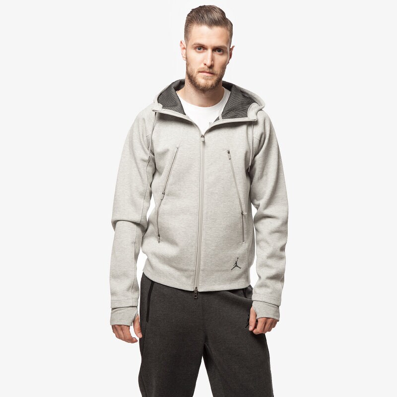 Herren JORDAN SWEATSHIRT AIR FLEECE HOODY 688990063 Grau