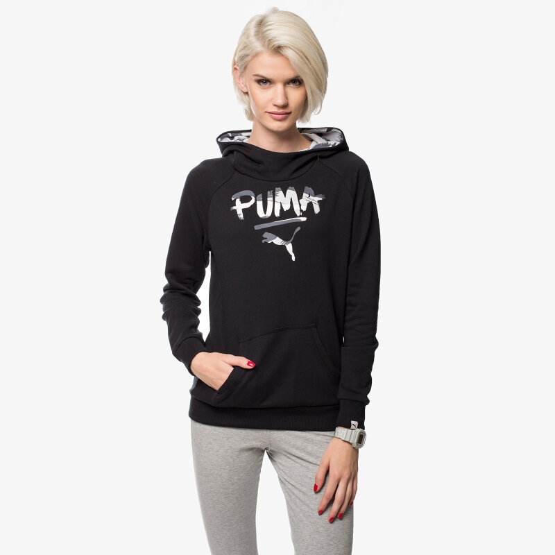 Damen PUMA SWEATSHIRT FUN HOODIE, TR 83597801 Schwarz