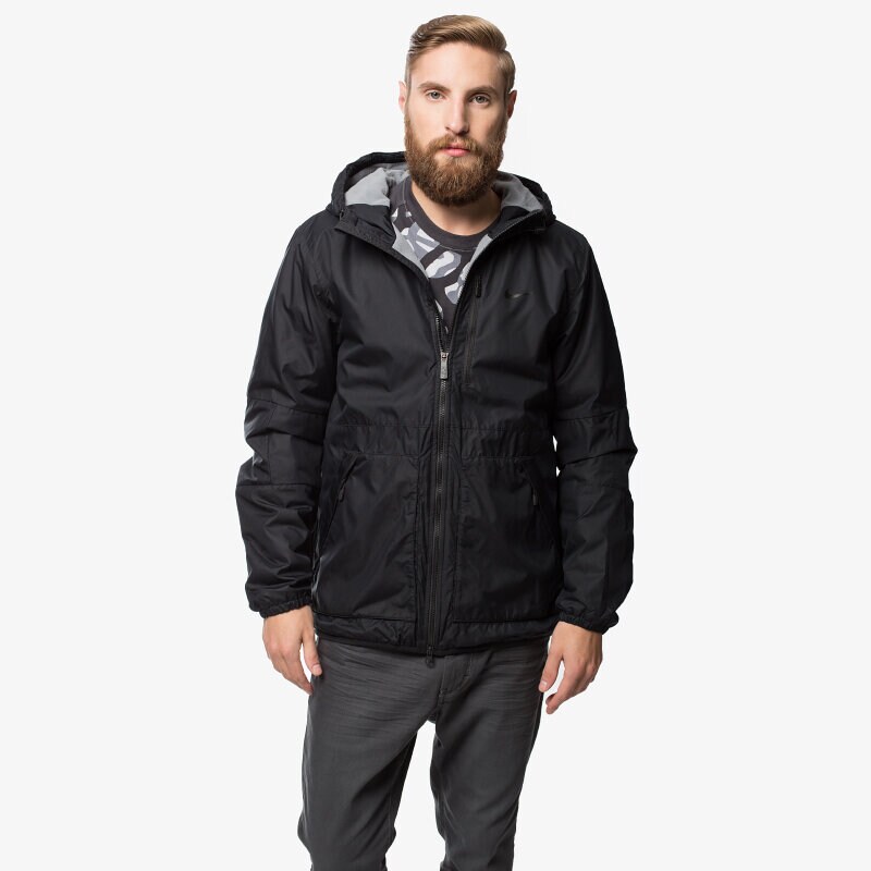 Herren Winterjacke NIKE JACKE ALLIANCE JKT- FLEECE LINE 626927011 Schwarz