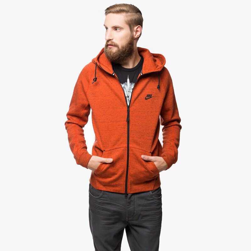 Herren NIKE SWEATSHIRT TECH FLEECE AW77 559592891 Orange