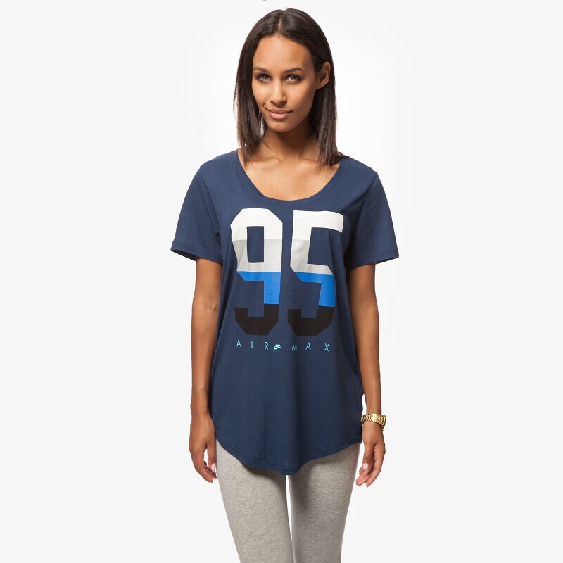 Damen T-Shirt NIKE T-SHIRT TEE-BF AIR MAX 95 685502410 Dunkelblau