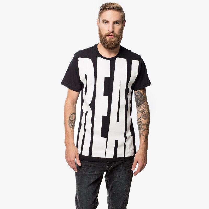 Herren T-Shirt NEW ERA T-SHIRT SA REAL LIFE TEE 11159263 Schwarz
