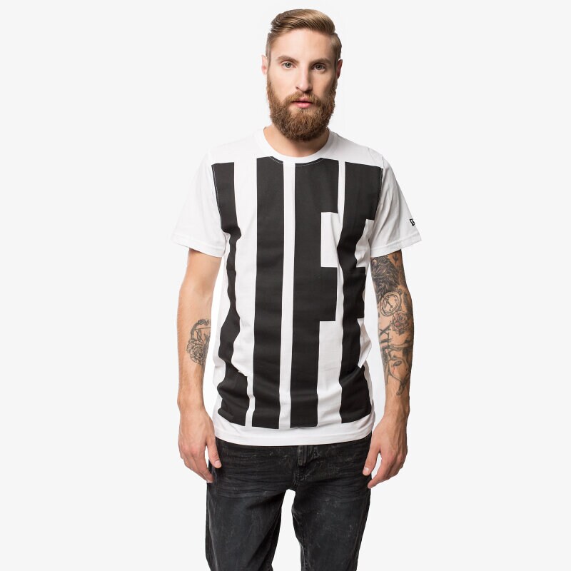 Herren T-Shirt NEW ERA T-SHIRT SA REAL LIFE TEE 11159262 Weiß