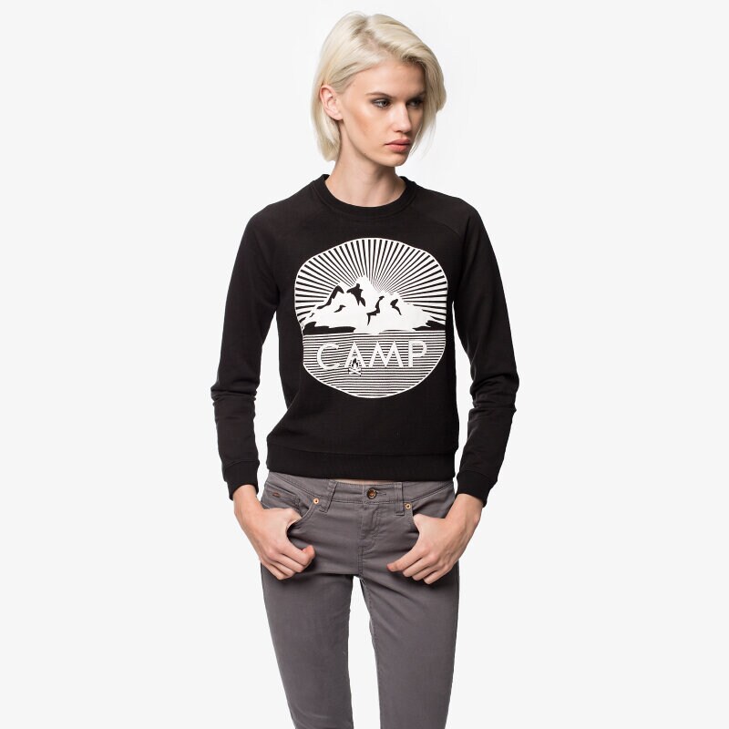 Damen CONFRONT SWEATSHIRT OPIT CF35BLD14001 Schwarz