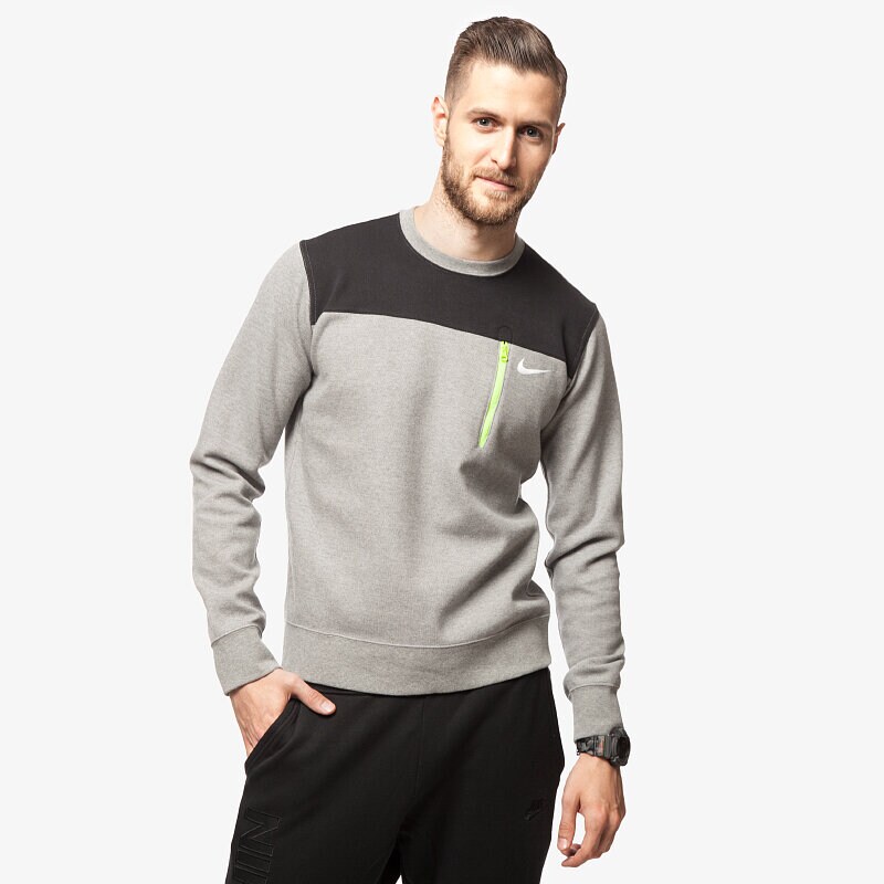 Herren NIKE SWEATSHIRT AV15 FLC CREW 679403091 Grau