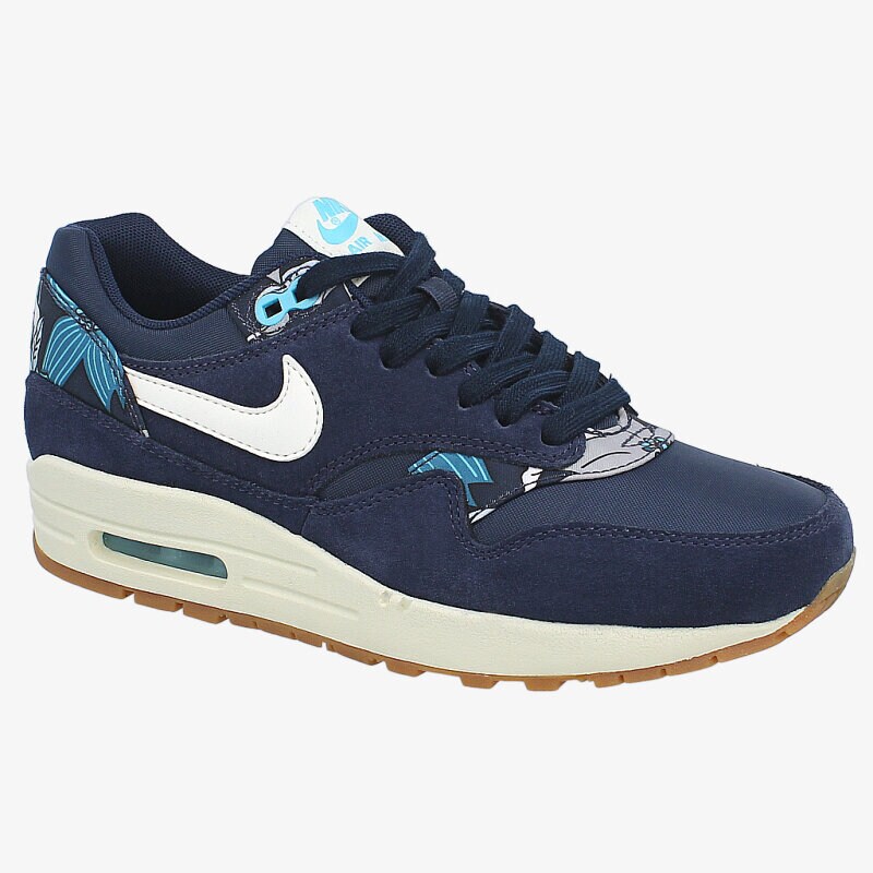 Damen Sneaker NIKE WMNS AIR MAX 1 PRINT 528898401 Dunkelblau