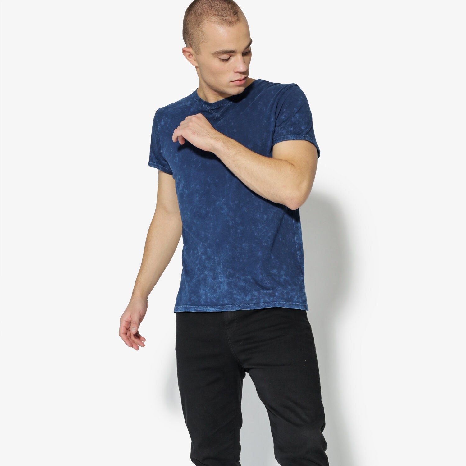 Herren T-Shirt CONFRONT T-SHIRT BRAGIA CF35TSM03001 Blau