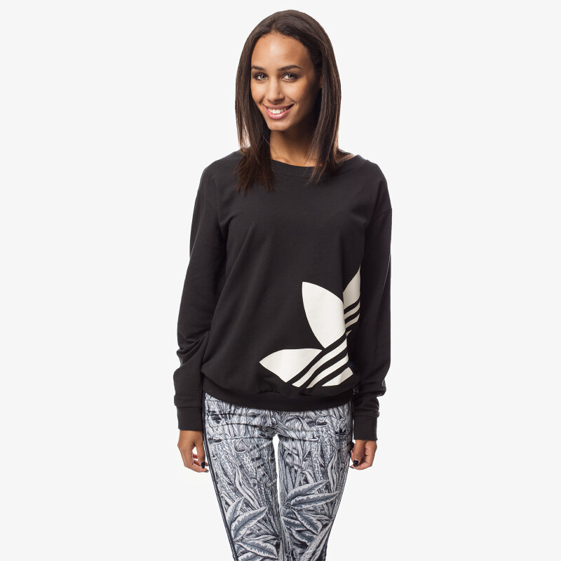Damen ADIDAS SWEATSHIRT LIGHT LOGO SWE AB2018 Schwarz