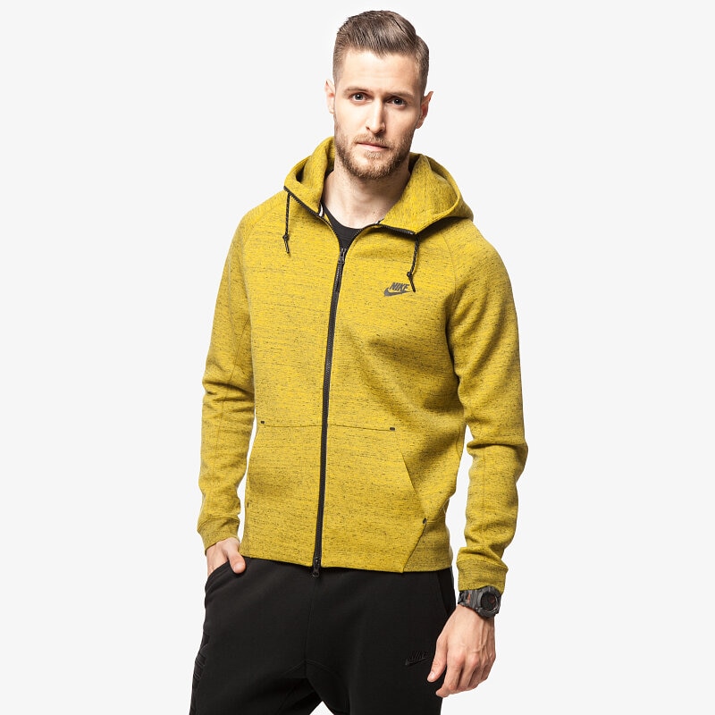 Herren NIKE SWEATSHIRT TECH FLEECE AW77 559592752 Gelb