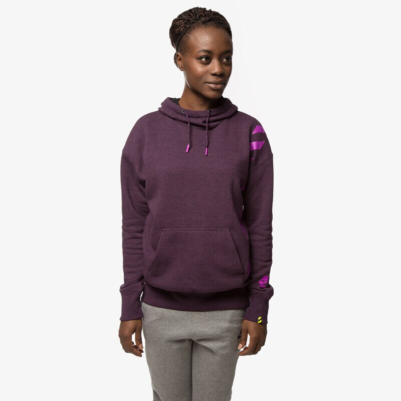 Damen NIKE SWEATSHIRT RU NTF LONG HOODY 687609507 Rot