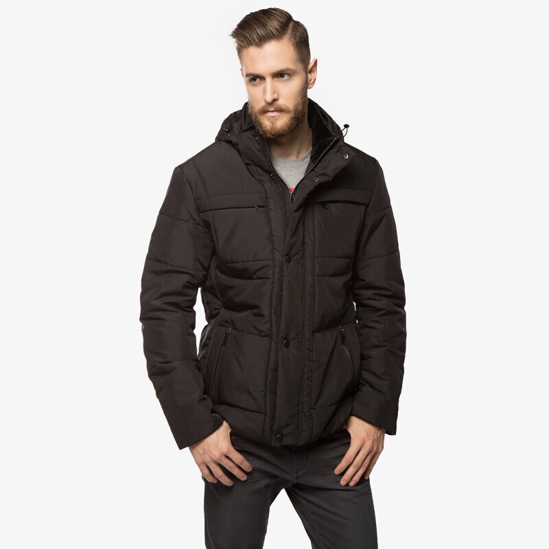 Herren Winterjacke CONFRONT JACKE FUROO CF35KUM19001 Schwarz