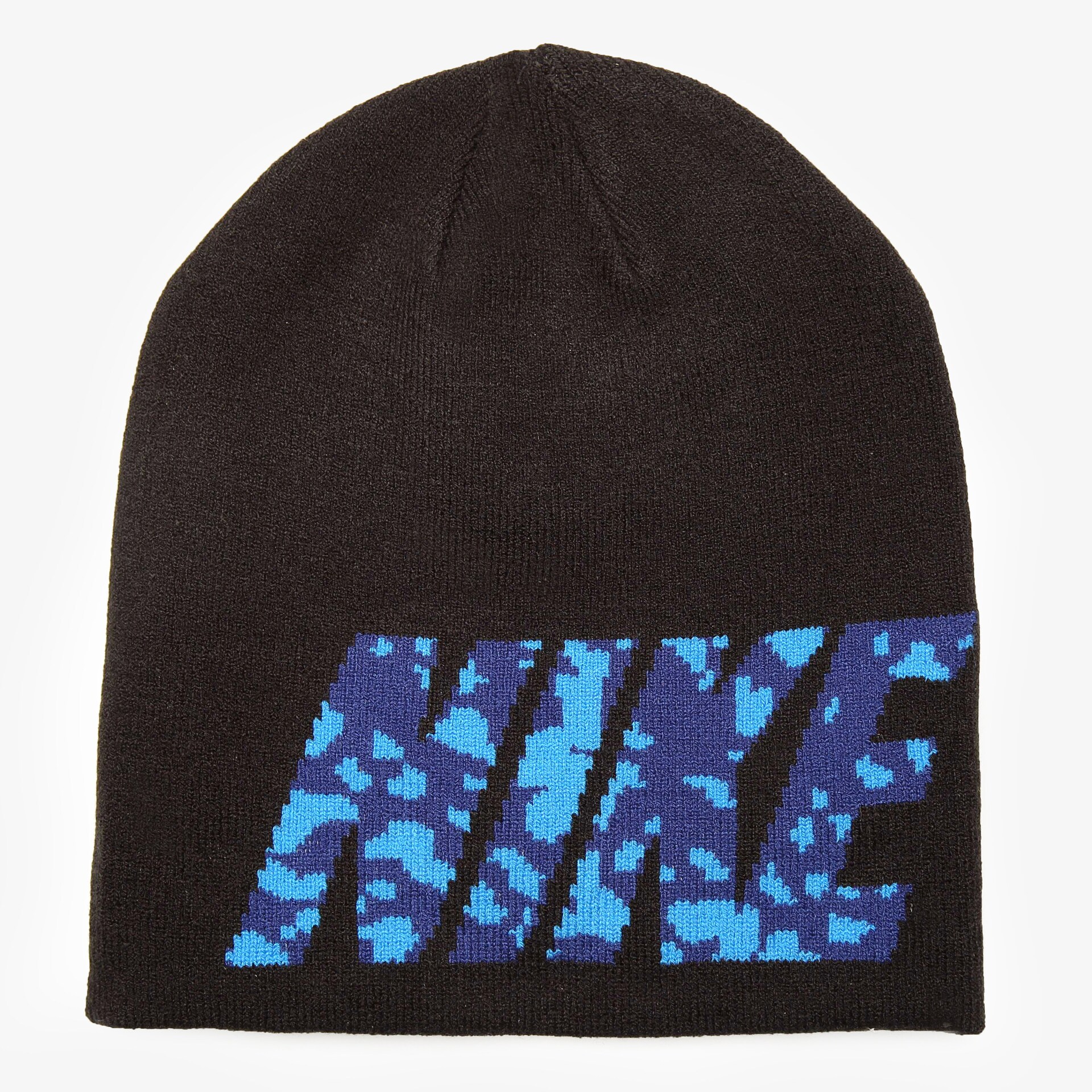 Kinder Mütze NIKE MÜTZE NSW CAMO SPILL BEANIE 688768013 Schwarz