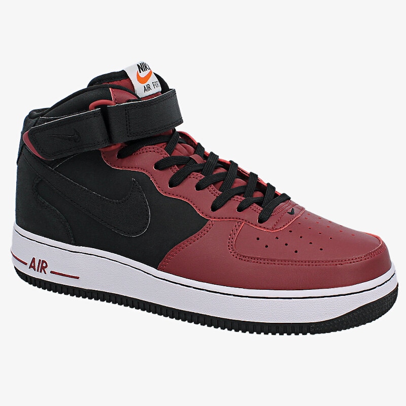 Herren Sneaker NIKE AIR FORCE 1 MID '07  315123032 Dunkelrot