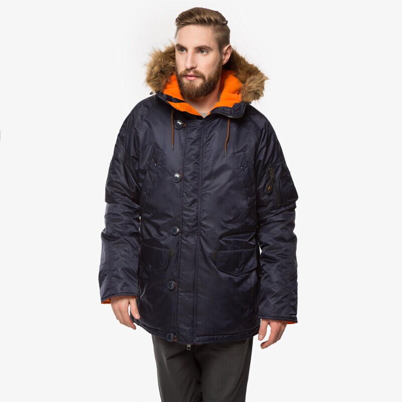 Herren Winterjacke CONFRONT JACKE BIZON CF35KUM03001 Dunkelblau