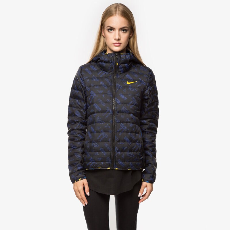 Damen Winterjacke NIKE JACKE VICTORY 550 HOOD JKT-AOP 683865480 Dunkelblau
