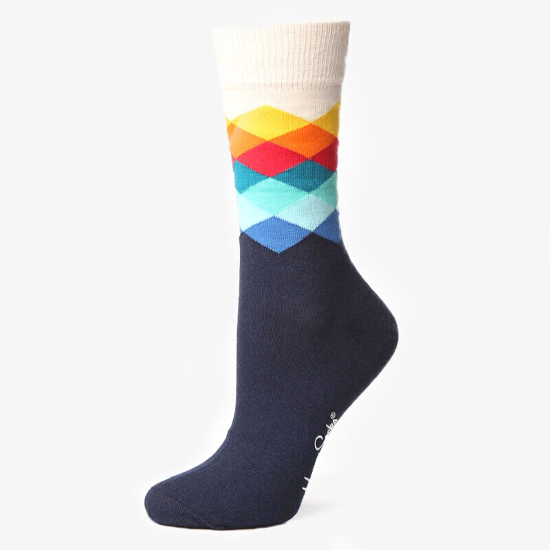 Damen Socken HAPPY SOCKS SOCKEN FADED DIAMOND FD01105 Multicolor