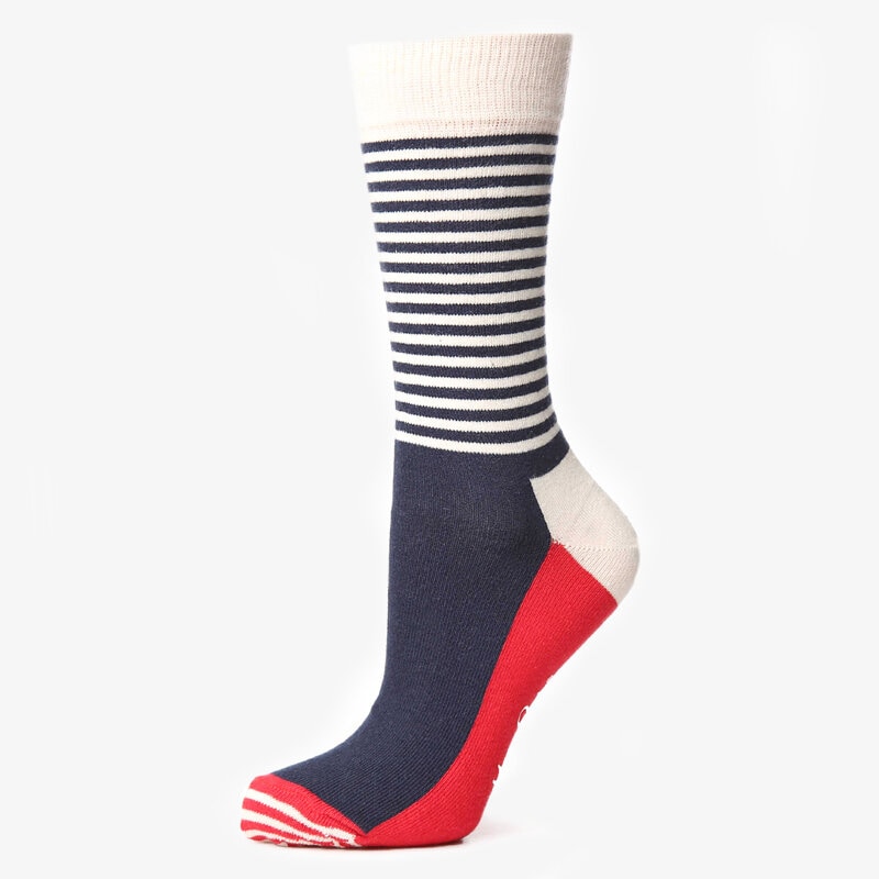 Damen Socken HAPPY SOCKS SOCKEN HALF STRIPE SH01068 Multicolor