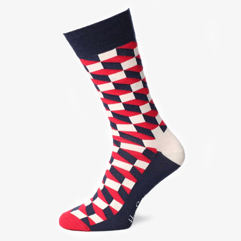 Damen Socken HAPPY SOCKS SOCKEN FILLED OPTIC SOCKS FO01068 Multicolor