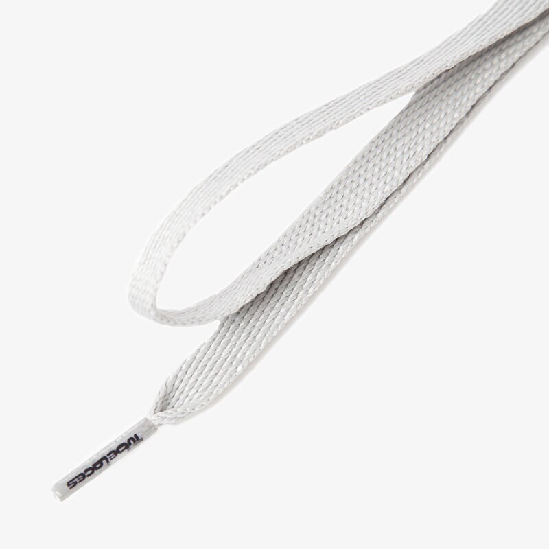 Schuhpflege TUBE LACES SCHNÜRSENKEL SILVER FLAT 1015309 Grau