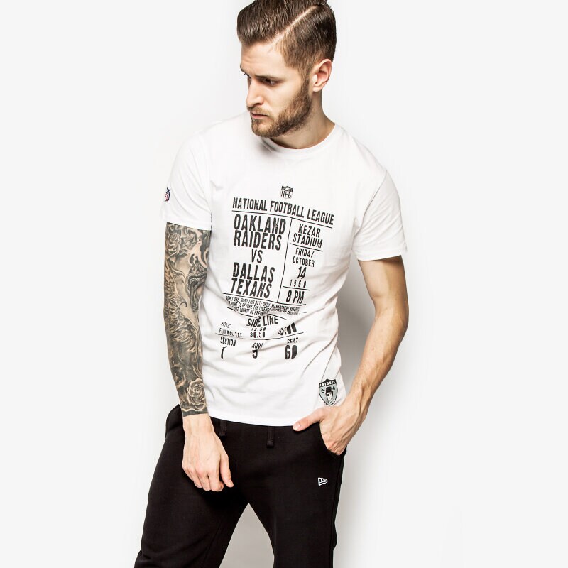Herren T-Shirt NEW ERA T-SHIRT VINTAGE GAME 11159535 Weiß