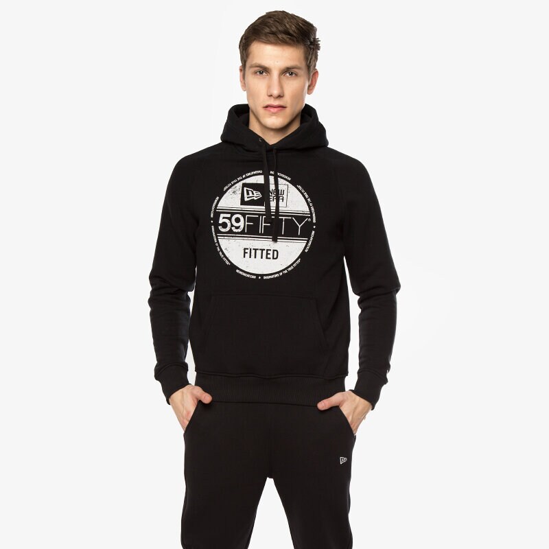 Herren NEW ERA SWEATSHIRT ESSENTIAL VISOR PO HOODY 11159328 Schwarz