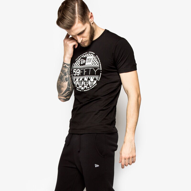 Herren T-Shirt NEW ERA T-SHIRT VISOR HOUND TEE 11183114 Schwarz