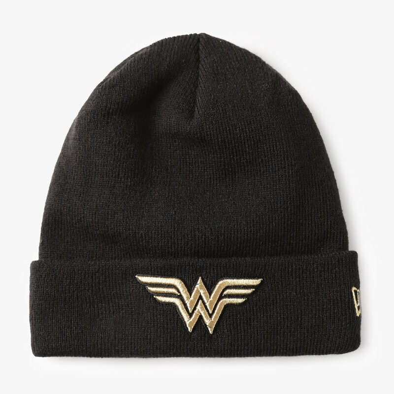 Kinder Mütze NEW ERA MÜTZE WINTER SPARKLE CUFF WONDER WOMAN 80210449 Schwarz
