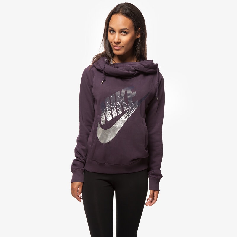 Damen NIKE SWEATSHIRT RALLY FUNNEL-METAL 684135507 Violet