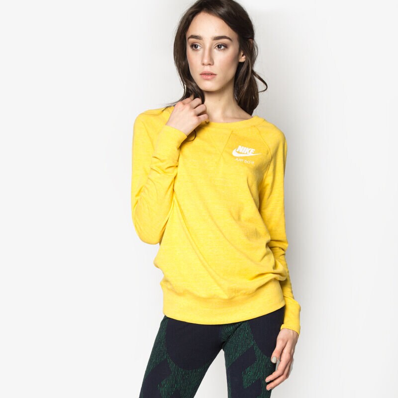 Damen NIKE SWEATSHIRT GYM VINTAGE CREW 726055703 Gelb