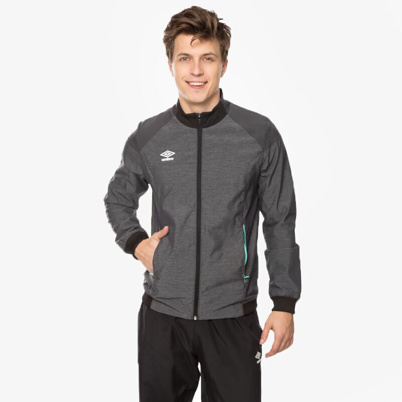 Herren Übergangsjacke UMBRO JACKE MEDUS TRACK 64044UDVT Schwarz