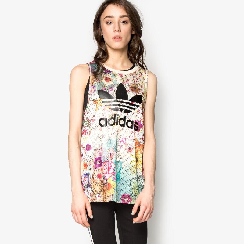 Damen T-Shirt ADIDAS T-SHIRT LOOSE TRF TANK AJ8136 Multicolor