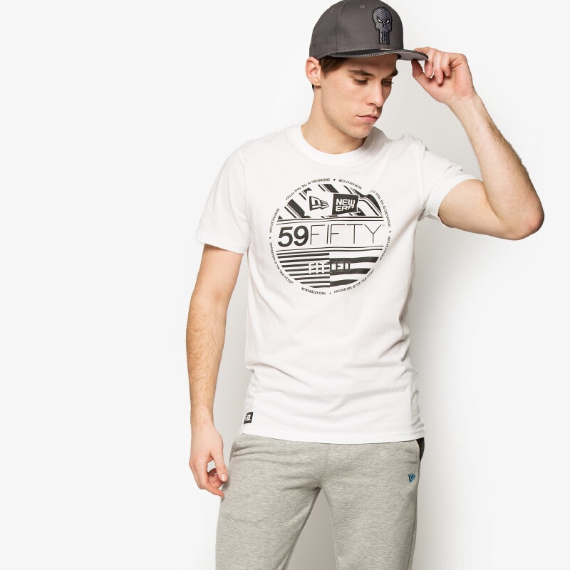 Herren T-Shirt NEW ERA T-SHIRT NEUE LUXX VISOR TEE 11208532 Weiß