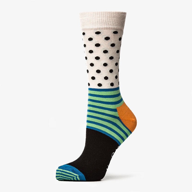 Damen Socken HAPPY SOCKS SOCKEN STRIPES DOTS SDO011000 Multicolor