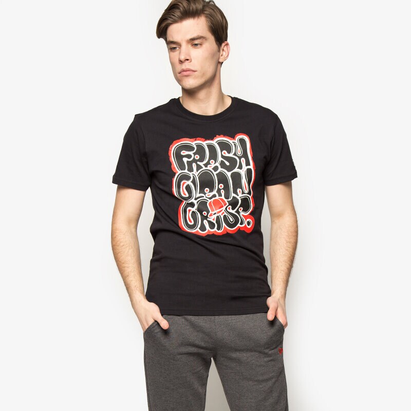 Herren T-Shirt NEW ERA T-SHIRT FRESH GRAF 11277798 Schwarz