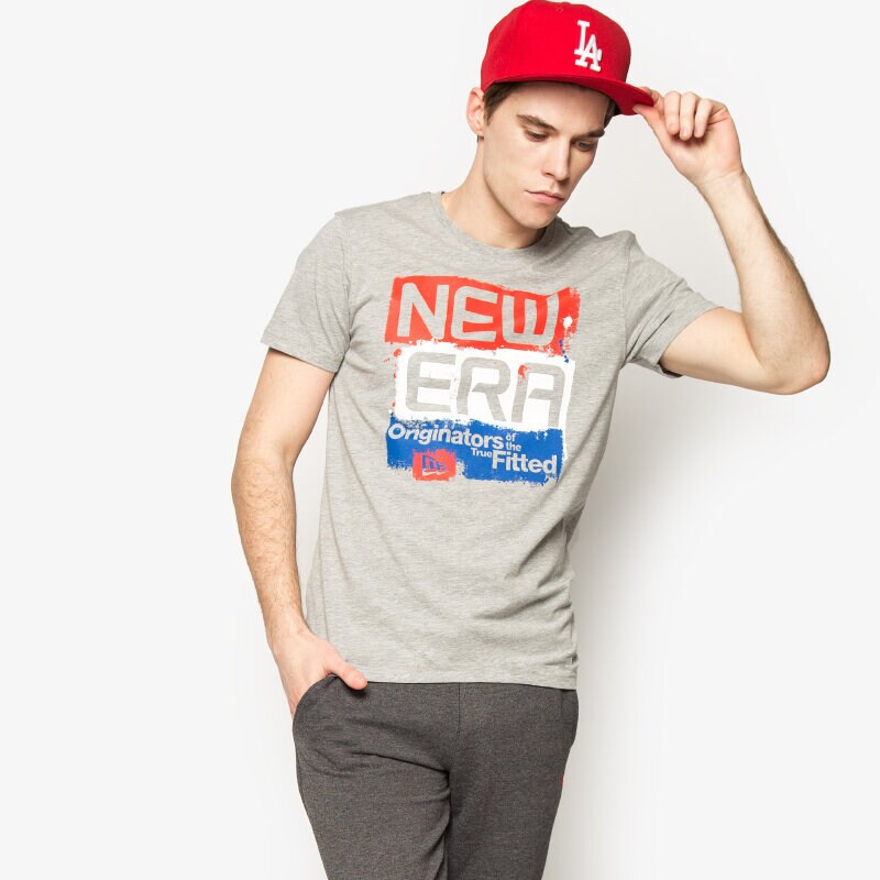 Herren T-Shirt NEW ERA T-SHIRT PAINT STACK 11277797 Grau