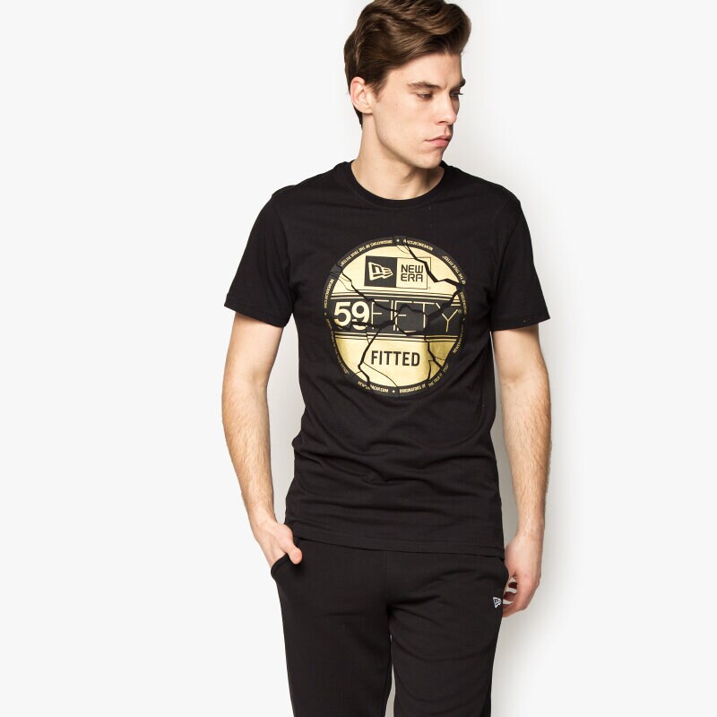 Herren T-Shirt NEW ERA T-SHIRT SMASHED VS 11277796 Schwarz