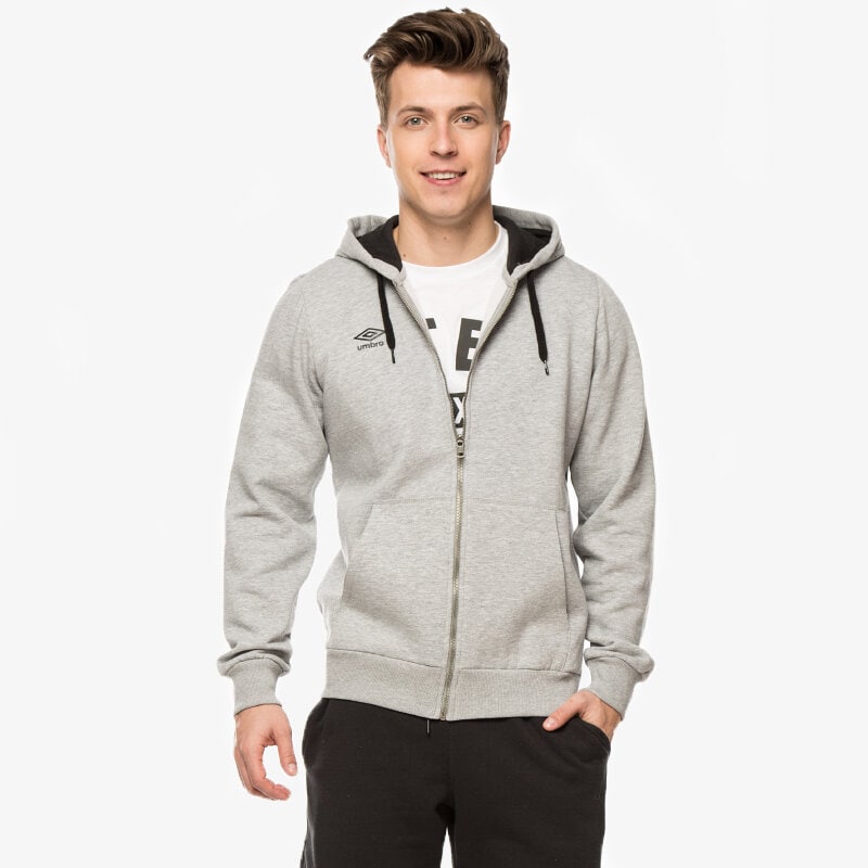 Herren UMBRO SWEATSHIRT HOODED FULL ZIP 63167U263 Grau