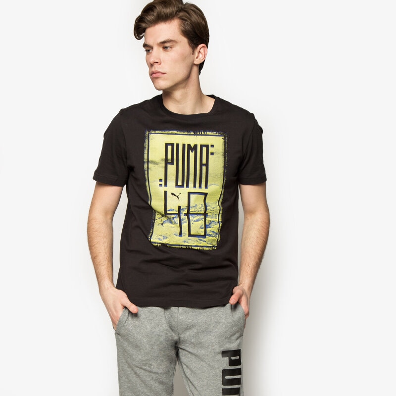Herren T-Shirt PUMA T-SHIRT PHOTOGRAPHIC TEE 83643701 Schwarz