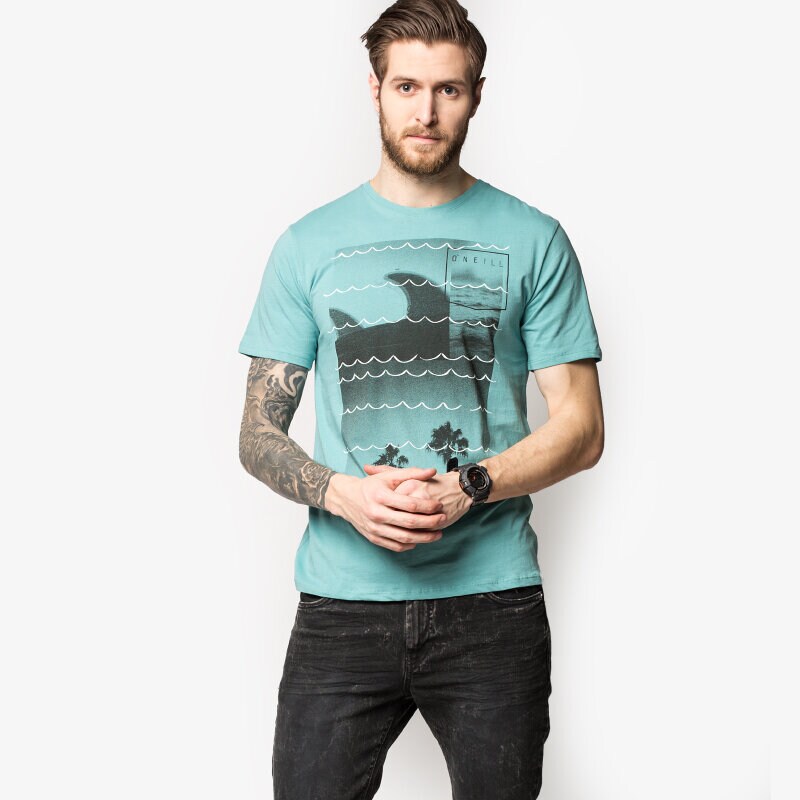 Herren T-Shirt O'NEILL T-SHIRT LM FINS OUT 6036225108 Blau