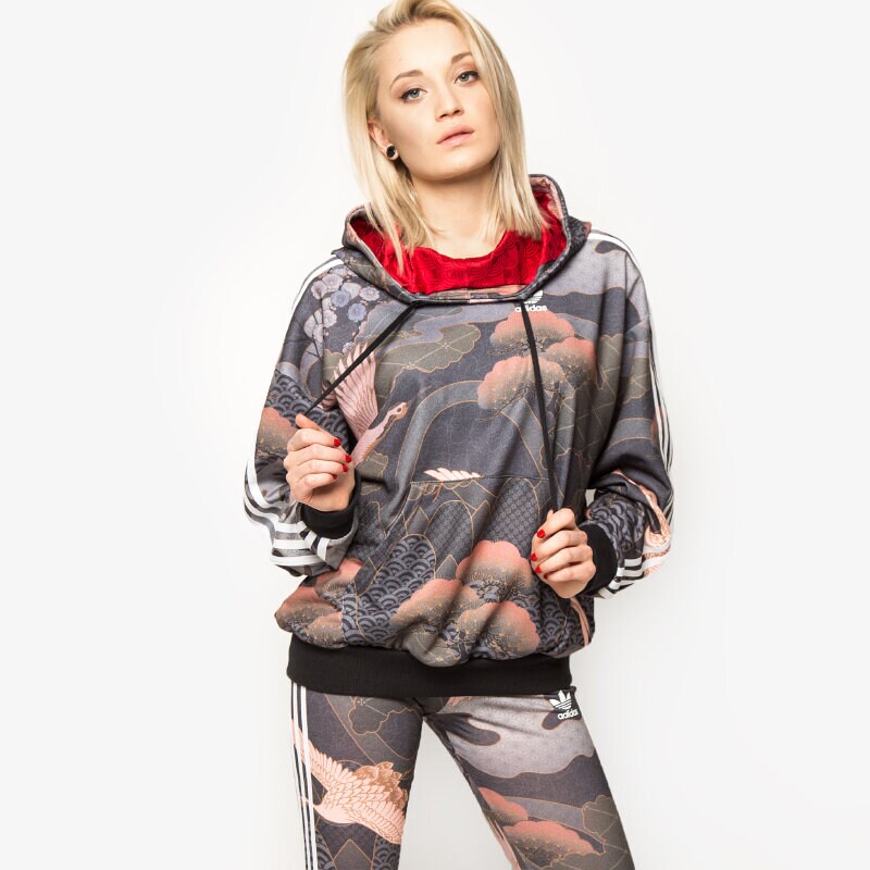 Damen ADIDAS SWEATSHIRT HOODIE AOP AP0509 Multicolor