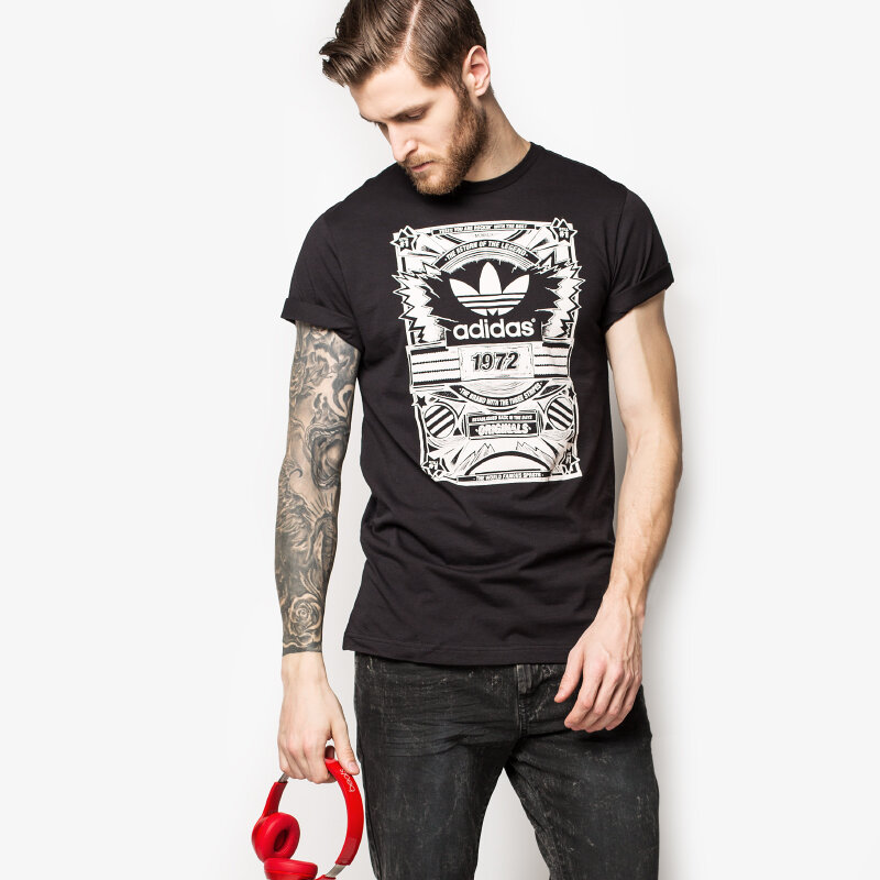 Herren T-Shirt ADIDAS T-SHIRT STREET ORI TEE S93065 Schwarz