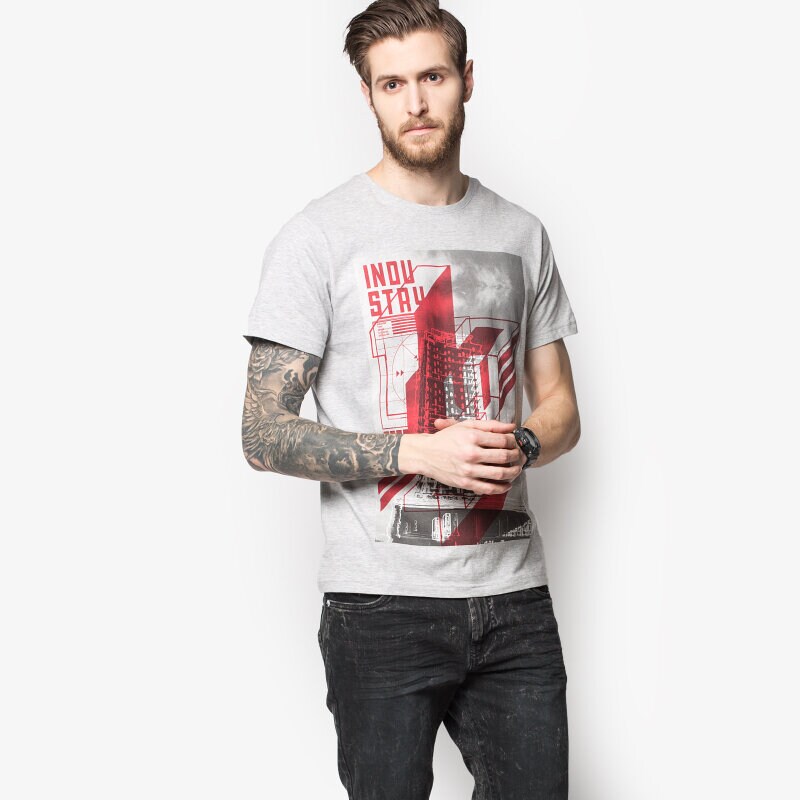 Herren T-Shirt CONFRONT T-SHIRT CROQUETA CF16TSMPR006 Grau