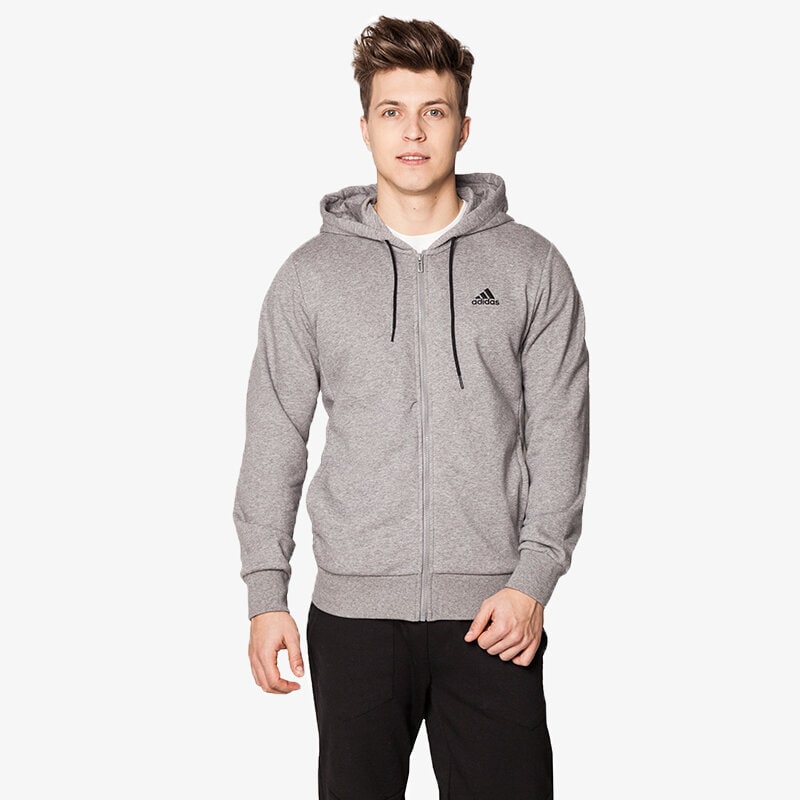 Herren ADIDAS SWEATSHIRT LIN FZ HOOD FT AP1229 Grau