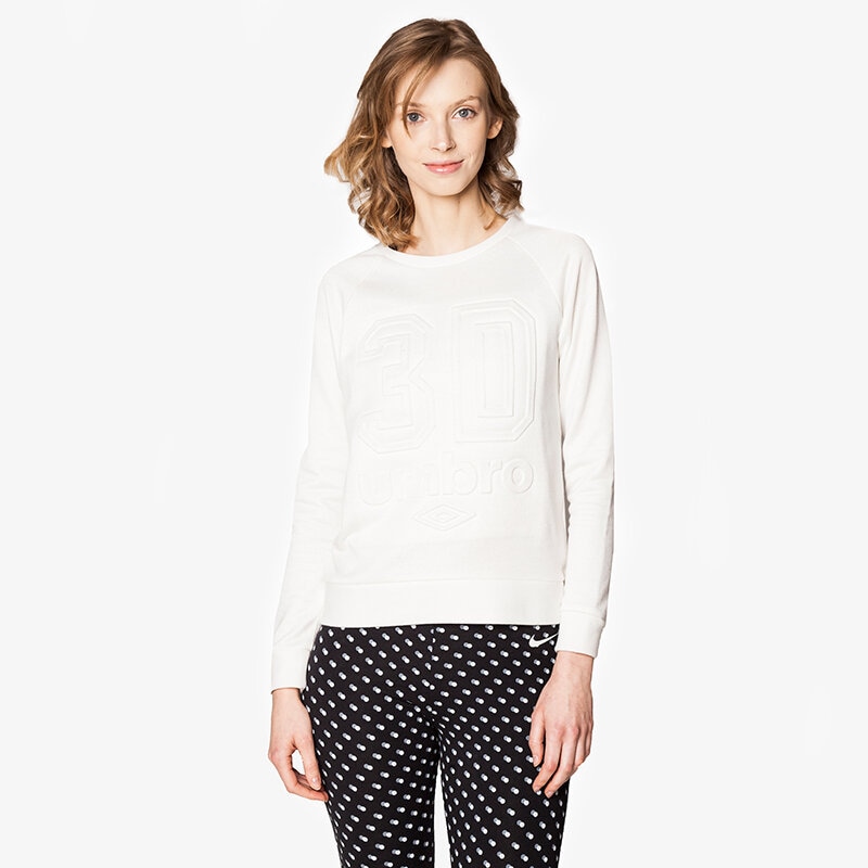 Damen UMBRO SWEATSHIRT CONVEX UL16BLD55001 Weiß