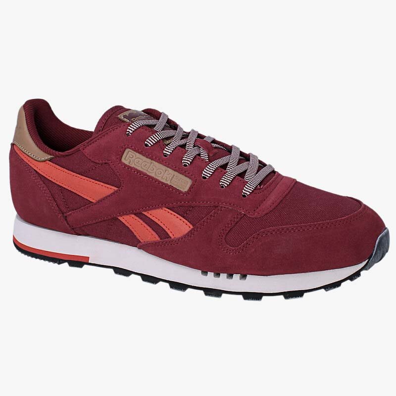 Herren Sneaker REEBOK CL LEATHER UTILITY  V72845 Dunkelrot