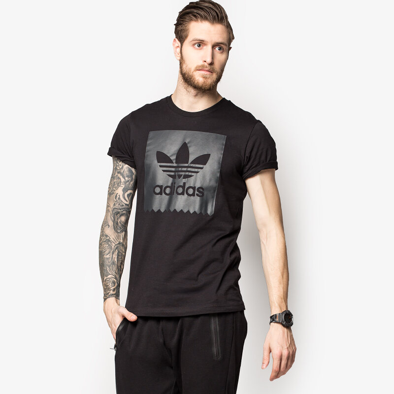 Herren T-Shirt ADIDAS T-SHIRT BLKBRD LOGO FIL AO0754 Schwarz