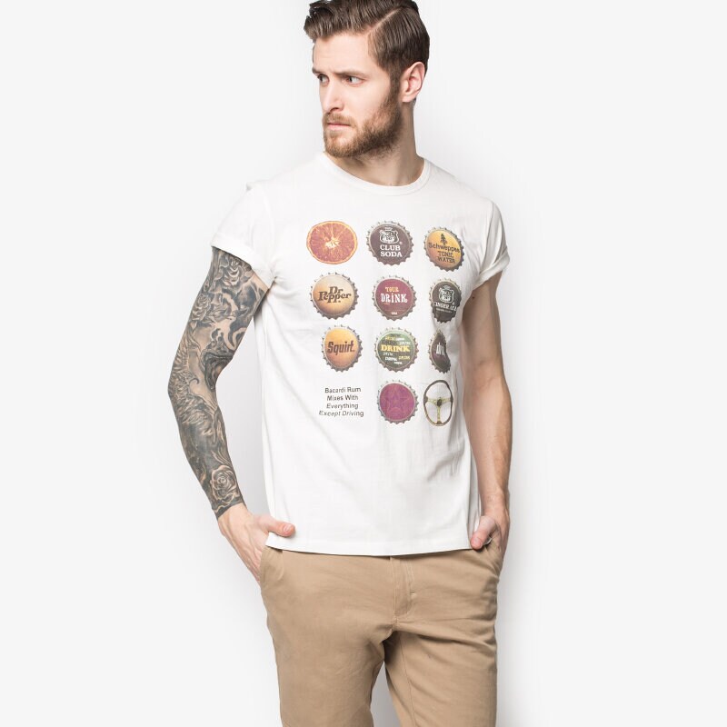 Herren T-Shirt CONFRONT T-SHIRT KINGSTON CF16TSM61001 Weiß