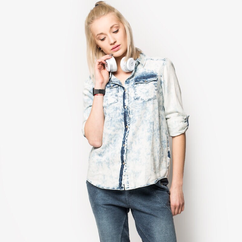 Damen T-Shirt CONFRONT HEMD MERU CF16KZD01001 Blau