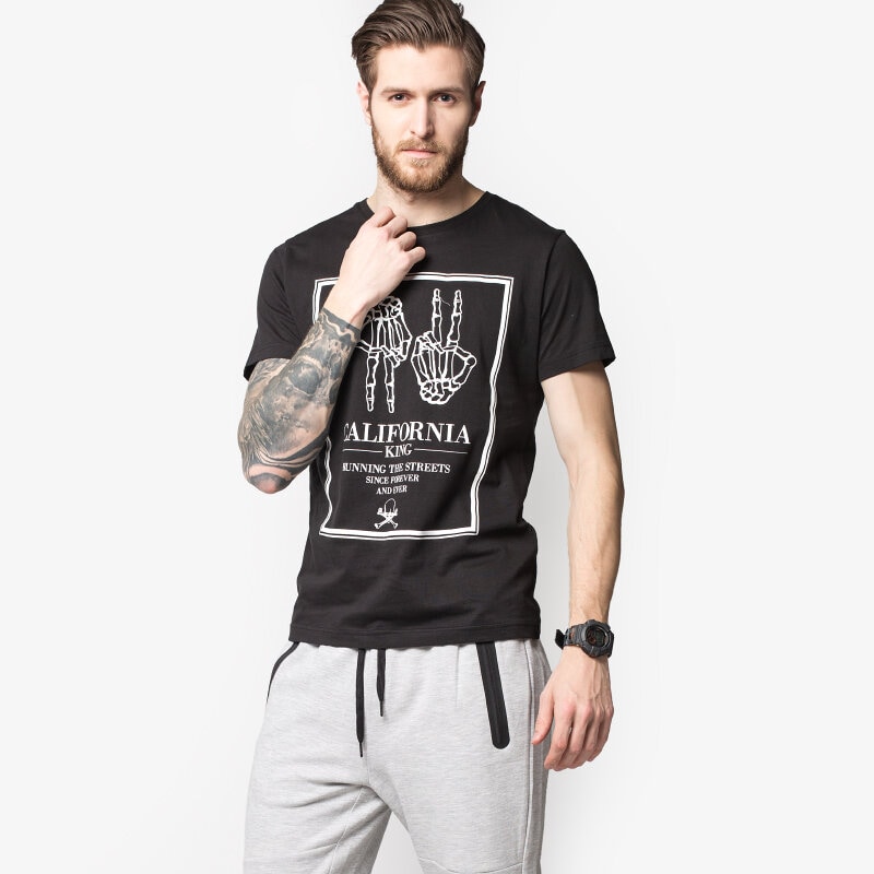 Herren T-Shirt CONFRONT T-SHIRT PIMIENTO CF16TSMPR014 Schwarz